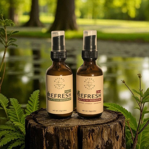 long lasting pure freshness REFRESH deodorant doesn't mark clothing, reduces body odor naturally and even reverses odor causing bacteria leaving even the sweatiest bodies smelling clean, fresh, and healthy
