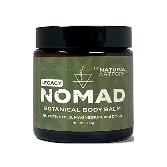 NOMAD Legacy Botanical Body Balm jar by Natural ArtForm