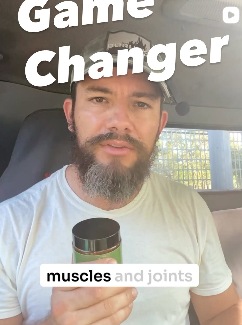 Customer using Natural ArtForm ALLEVIATE for sore back and stiff joints — Instagram reel testimonial 3